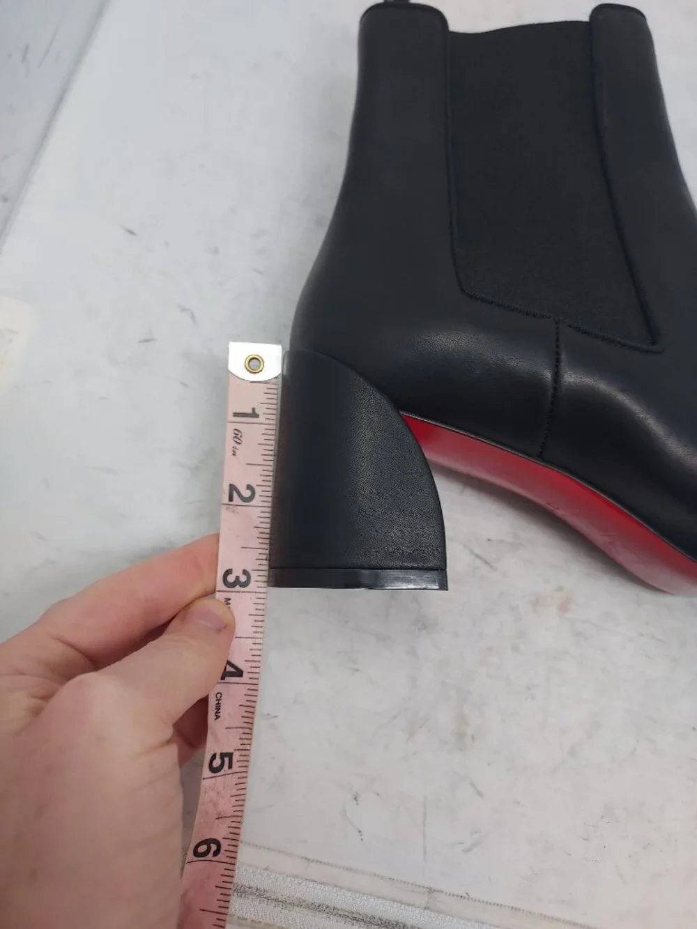 Christian Louboutin Black Leather Turelastic Chelsea Boot